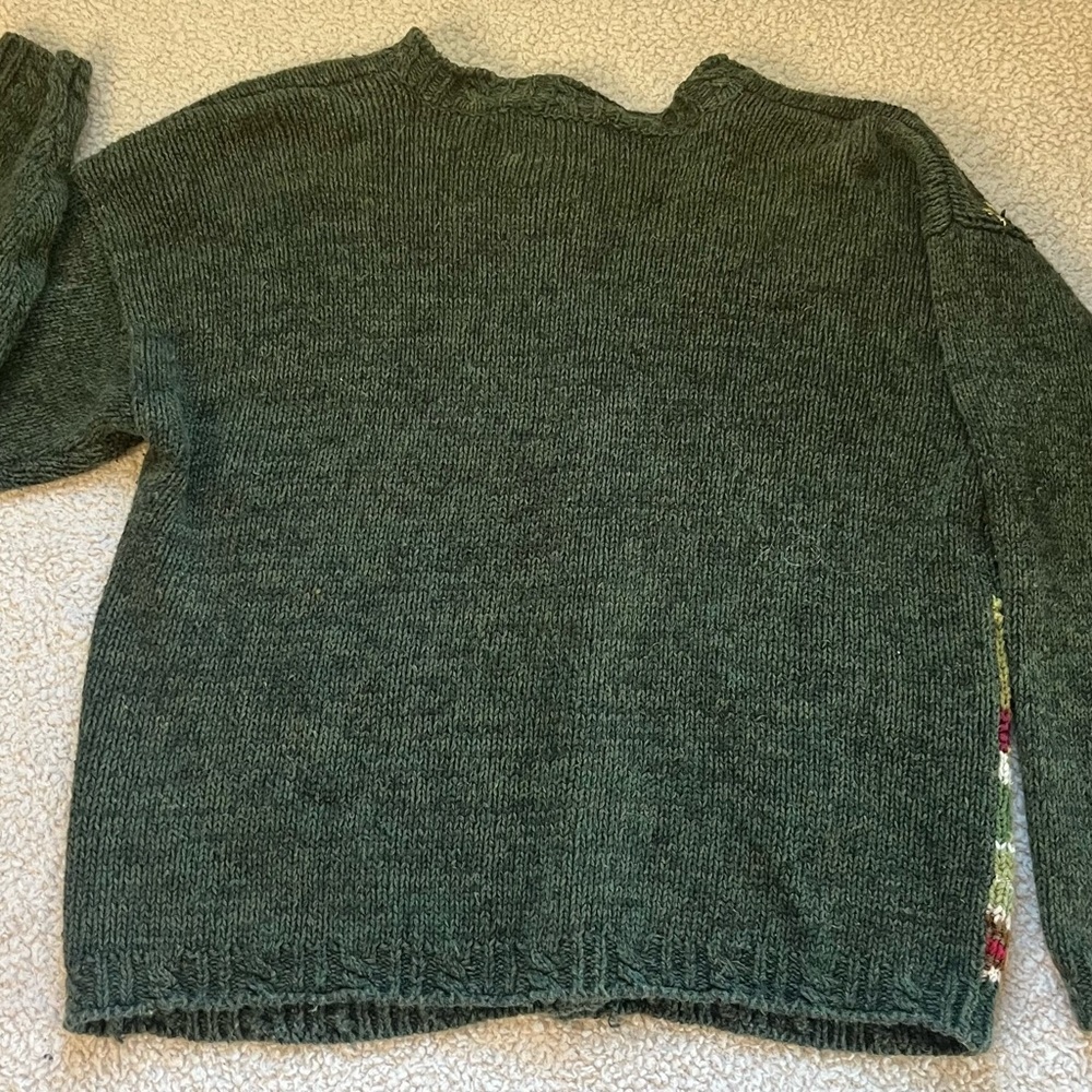 Vintage ‘98 Heirloom Collectables Sweater Fall Harvest Cardigan Cottagecore Barn - Picture 7 of 10